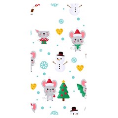 Christmas-seamless-pattern-with-cute-kawaii-mouse Iphone 14 Black Uv Print Case by Grandong