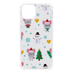 Christmas-seamless-pattern-with-cute-kawaii-mouse Iphone 13 Tpu Uv Print Case