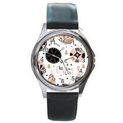 Christmas Time Round Metal Watch by Grandong