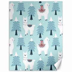 Christmas-tree-cute-lama-with-gift-boxes-seamless-pattern Canvas 18  X 24  by Grandong