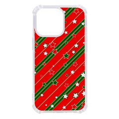 Christmas-paper-star-texture     - Iphone 13 Pro Tpu Uv Print Case by Grandong