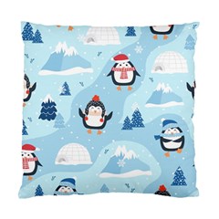 Christmas-seamless-pattern-with-penguin Standard Cushion Case (Two Sides)