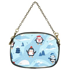 Christmas-seamless-pattern-with-penguin Chain Purse (Two Sides)