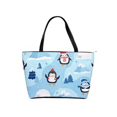 Christmas-seamless-pattern-with-penguin Classic Shoulder Handbag