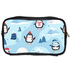 Christmas-seamless-pattern-with-penguin Toiletries Bag (Two Sides)