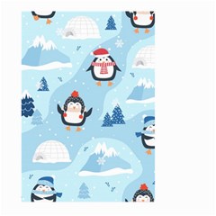 Christmas-seamless-pattern-with-penguin Large Garden Flag (Two Sides)