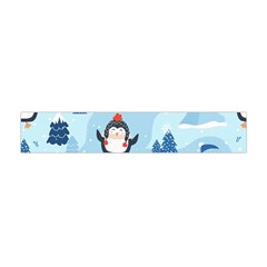 Christmas-seamless-pattern-with-penguin Premium Plush Fleece Scarf (Mini)