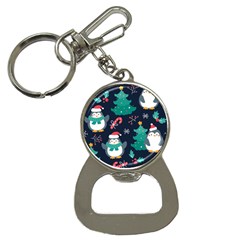 Colorful-funny-christmas-pattern      - Bottle Opener Key Chain