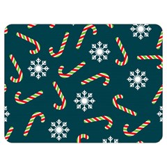 Christmas-seamless-pattern-with-candies-snowflakes Premium Plush Fleece Blanket (extra Small)