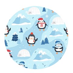 Christmas-seamless-pattern-with-penguin Pop socket