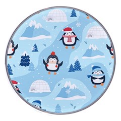 Christmas-seamless-pattern-with-penguin Wireless Fast Charger(White)