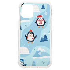 Christmas-seamless-pattern-with-penguin Iphone 12 Mini Tpu Uv Print Case	 by Grandong