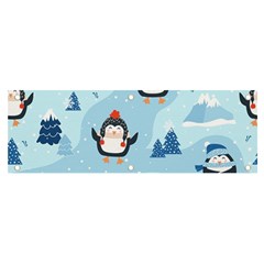 Christmas-seamless-pattern-with-penguin Banner and Sign 6  x 2 