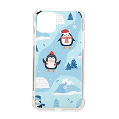 Christmas-seamless-pattern-with-penguin iPhone 11 Pro 5.8 Inch TPU UV Print Case