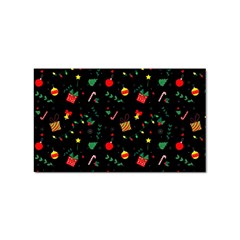 Christmas Pattern Texture Colorful Wallpaper Sticker Rectangular (100 Pack) by Grandong