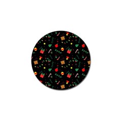 Christmas Paper Stars Pattern Texture Background Colorful Colors Seamless Copy Golf Ball Marker by Grandong