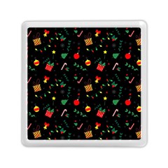 Christmas Paper Stars Pattern Texture Background Colorful Colors Seamless Copy Memory Card Reader (square) by Grandong