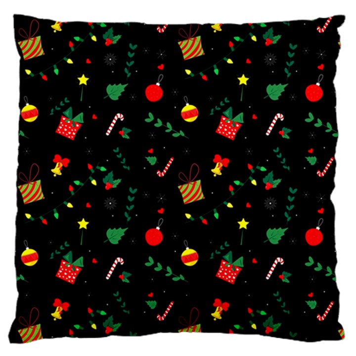 Christmas Paper Stars Pattern Texture Background Colorful Colors Seamless Copy Large Cushion Case (One Side)