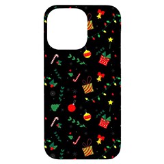 Christmas Paper Stars Pattern Texture Background Colorful Colors Seamless Copy Iphone 14 Pro Max Black Uv Print Case by Grandong