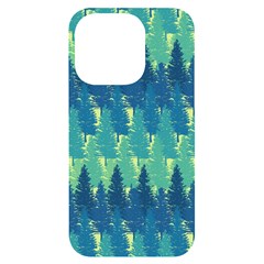 Christmas Trees Pattern Digital Paper Seamless Iphone 14 Pro Black Uv Print Case by Grandong