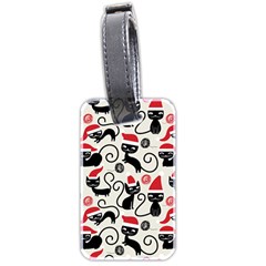 Cute Christmas Seamless Pattern Vector Luggage Tag (two Sides)