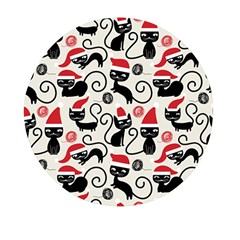 Cute Christmas Seamless Pattern Vector Mini Round Pill Box (pack Of 5) by Grandong