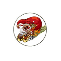 Funny Santa Claus Christmas Hat Clip Ball Marker (10 Pack) by Grandong