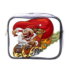 Funny Santa Claus Christmas Mini Toiletries Bag (one Side) by Grandong