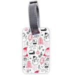 Christmas-themed-seamless-pattern Luggage Tag (two sides) Front