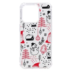 Christmas-themed-seamless-pattern Iphone 14 Pro Tpu Uv Print Case by Grandong