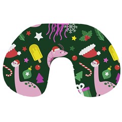 Colorful-funny-christmas-pattern   --- Travel Neck Pillow by Grandong