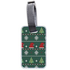Beautiful-knitted-christmas-pattern -- Luggage Tag (two Sides) by Grandong