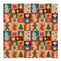 Cute Christmas Seamless Pattern Vector  - Banner And Sign 4  X 4  by Grandong