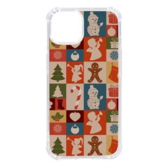 Cute Christmas Seamless Pattern Vector  - Iphone 14 Tpu Uv Print Case by Grandong