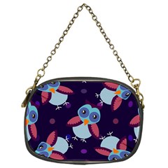 Owl-pattern-background Chain Purse (one Side) by Grandong