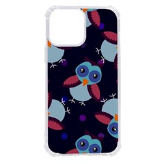 Owl-pattern-background Iphone 13 Pro Max Tpu Uv Print Case