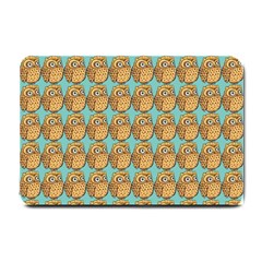 Owl-stars-pattern-background Small Doormat by Grandong