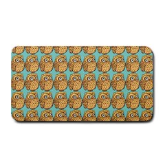 Owl-stars-pattern-background Medium Bar Mat by Grandong