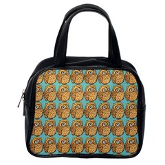 Owl-stars-pattern-background Classic Handbag (one Side)