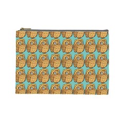 Owl-stars-pattern-background Cosmetic Bag (large) by Grandong