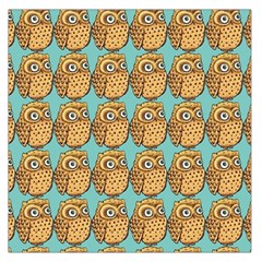 Owl-stars-pattern-background Square Satin Scarf (36  X 36 ) by Grandong
