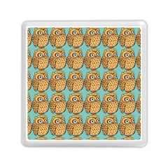 Seamless Cute Colourfull Owl Kids Pattern Memory Card Reader (square)