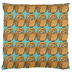 Seamless Cute Colourfull Owl Kids Pattern Large Cushion Case (one Side) by Grandong