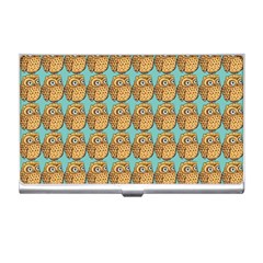Owl-pattern-background Business Card Holder by Grandong