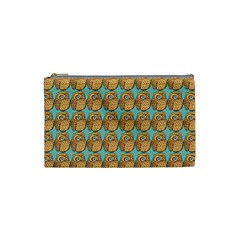 Owl-pattern-background Cosmetic Bag (small) by Grandong