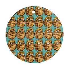 Owl Bird Cartoon Ornament (round) by Grandong