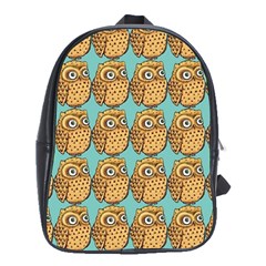 Owl-pattern-background School Bag (xl) by Grandong