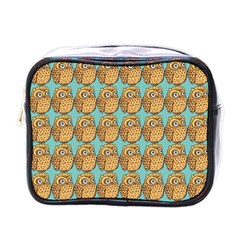 Owl Bird Mini Toiletries Bag (one Side) by Grandong