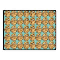 Owl Bird Two Sides Fleece Blanket (small) by Grandong