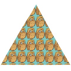 Seamless Cute Colourfull Owl Kids Pattern Wooden Puzzle Triangle by Grandong